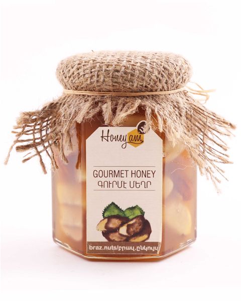 Мед Гурме с бразильскими орехами - Honey.am 320г